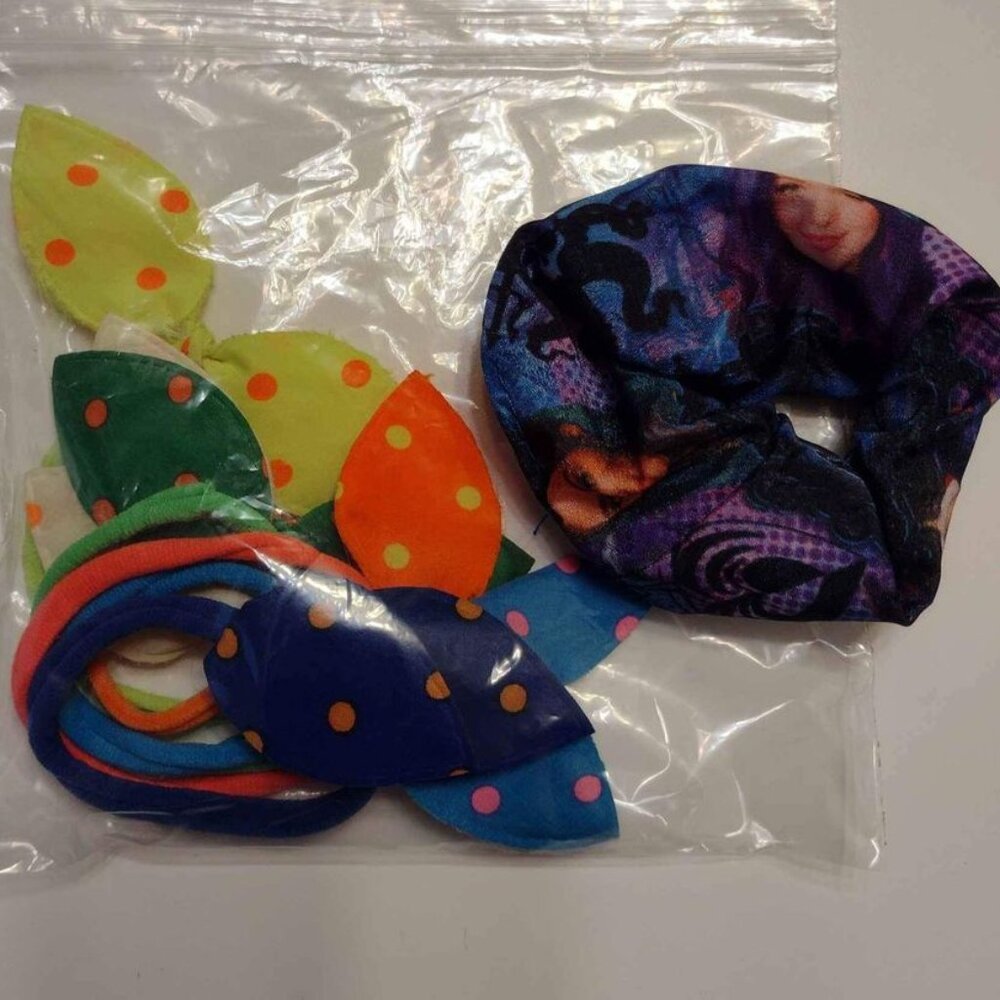Descendants scrunchie and pony tail holders